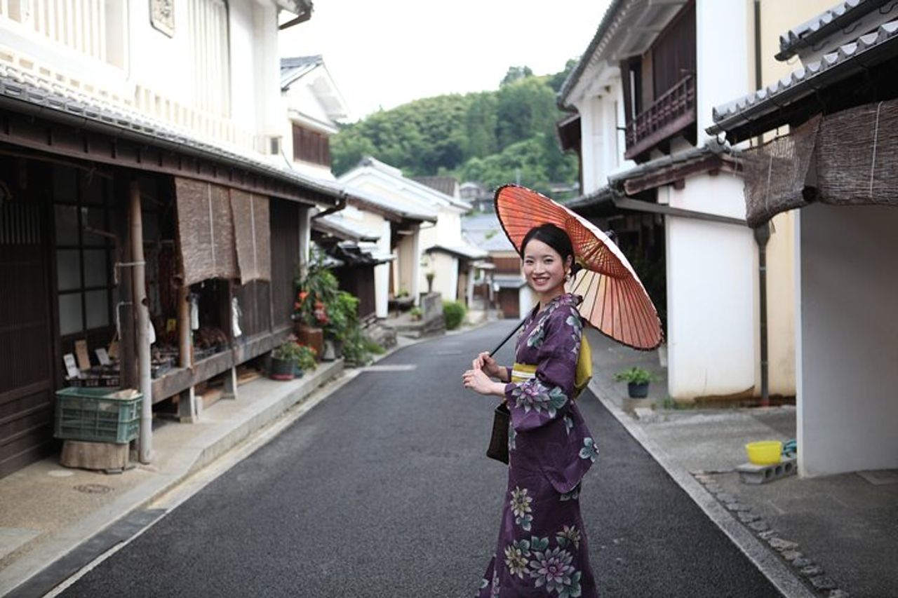 Uchiwa Fan Making e Uchiko Town Passeggiata storica