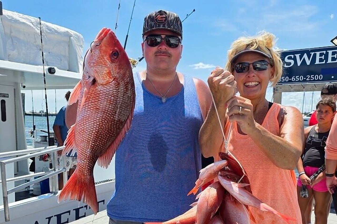 6 ore di pesca in barca per famiglie a Destin — 8