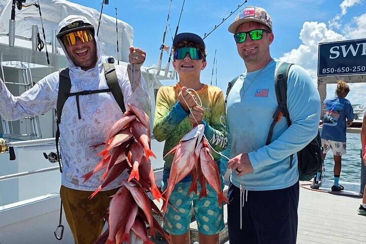 6 ore di pesca in barca per famiglie a Destin — 9