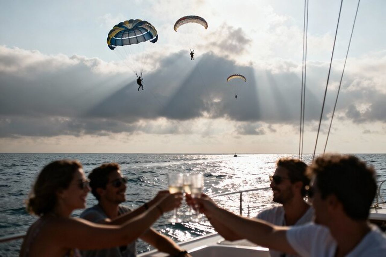 Polignano a mare L'esperienza completa in barca e parasasailing