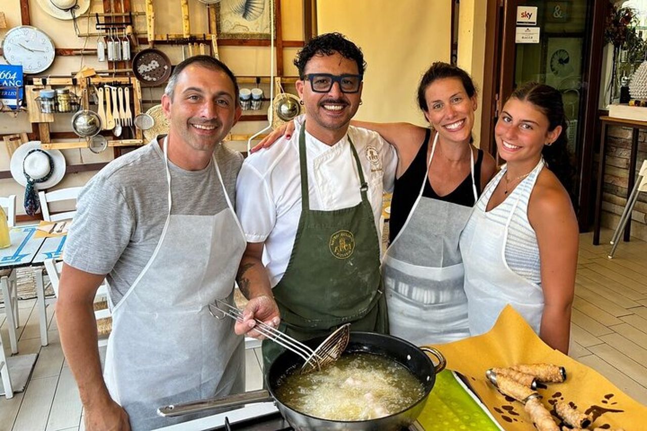 Pasta and Cannolo Making in Taormina by the Sea
