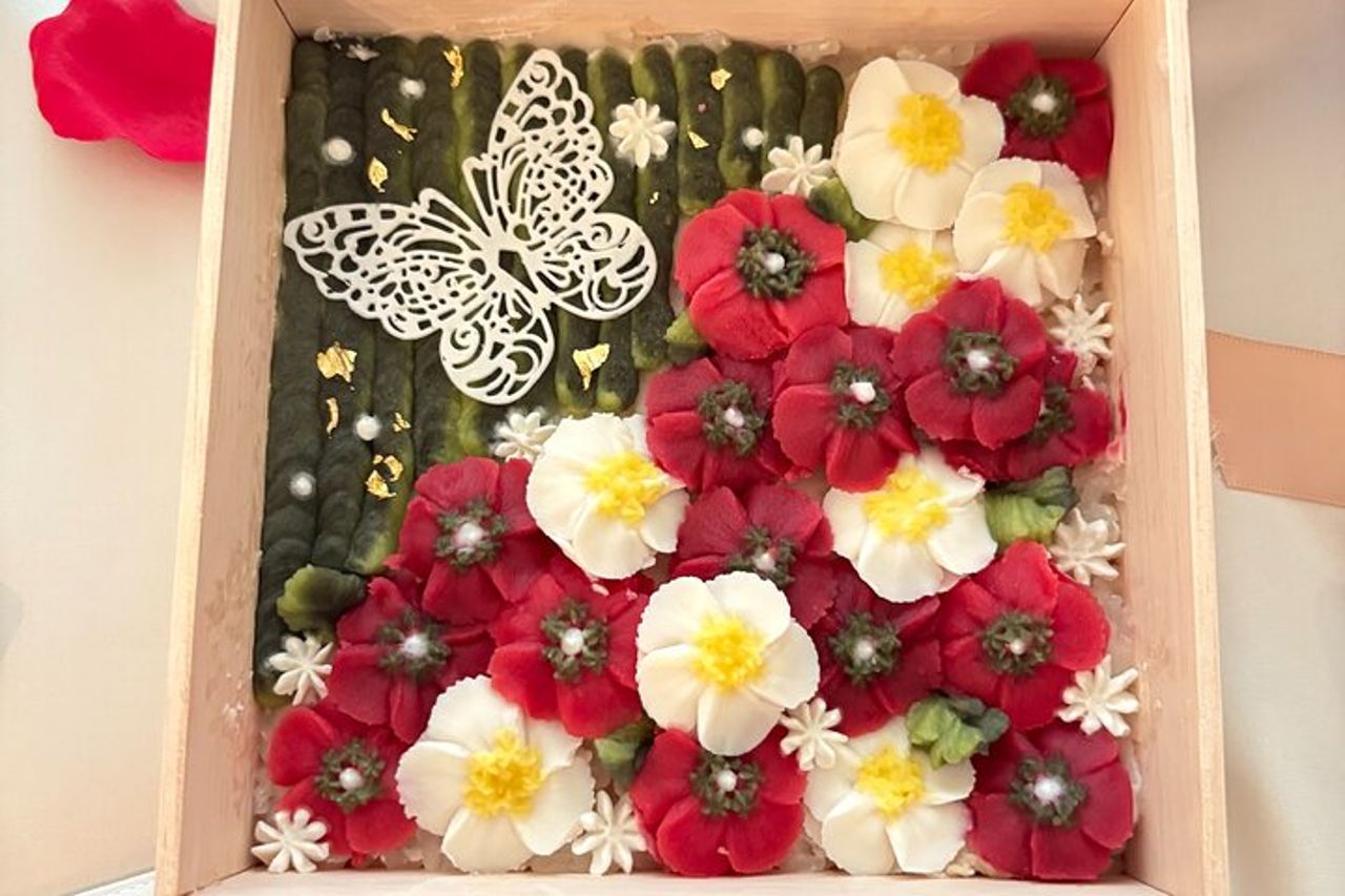 Workshop Wagashi : Dolci Giapponesi Ohagi con fiori di Anko — 6