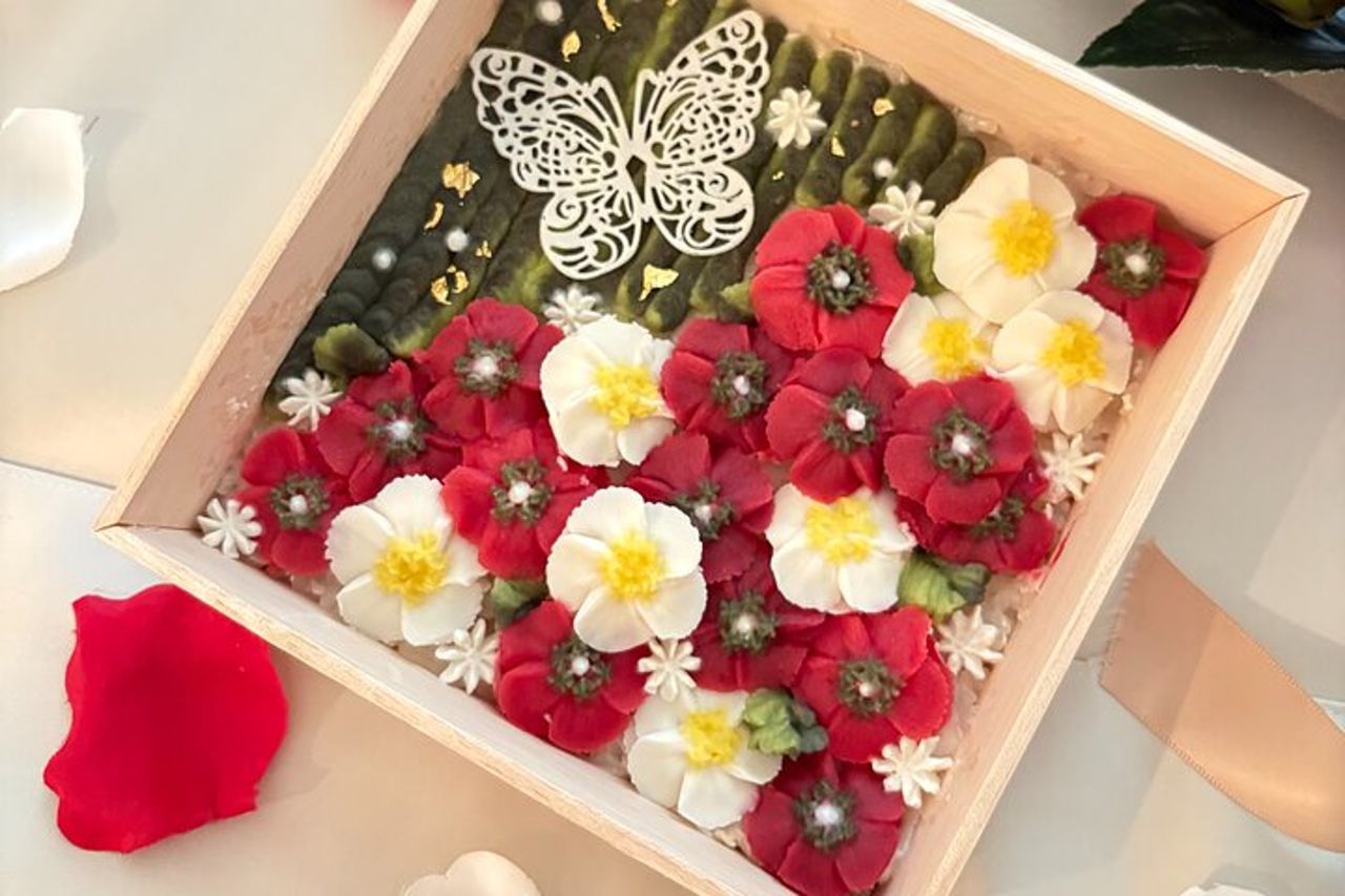 Workshop Wagashi : Dolci Giapponesi Ohagi con fiori di Anko — 7