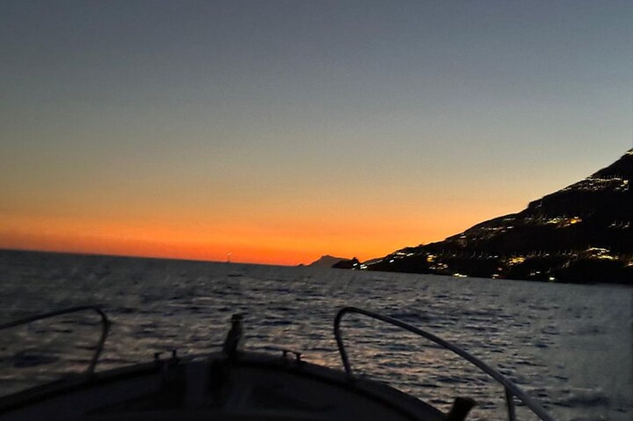 Tramonto in barca da Salerno a Capo D'Orso Amalfi Coast — 4