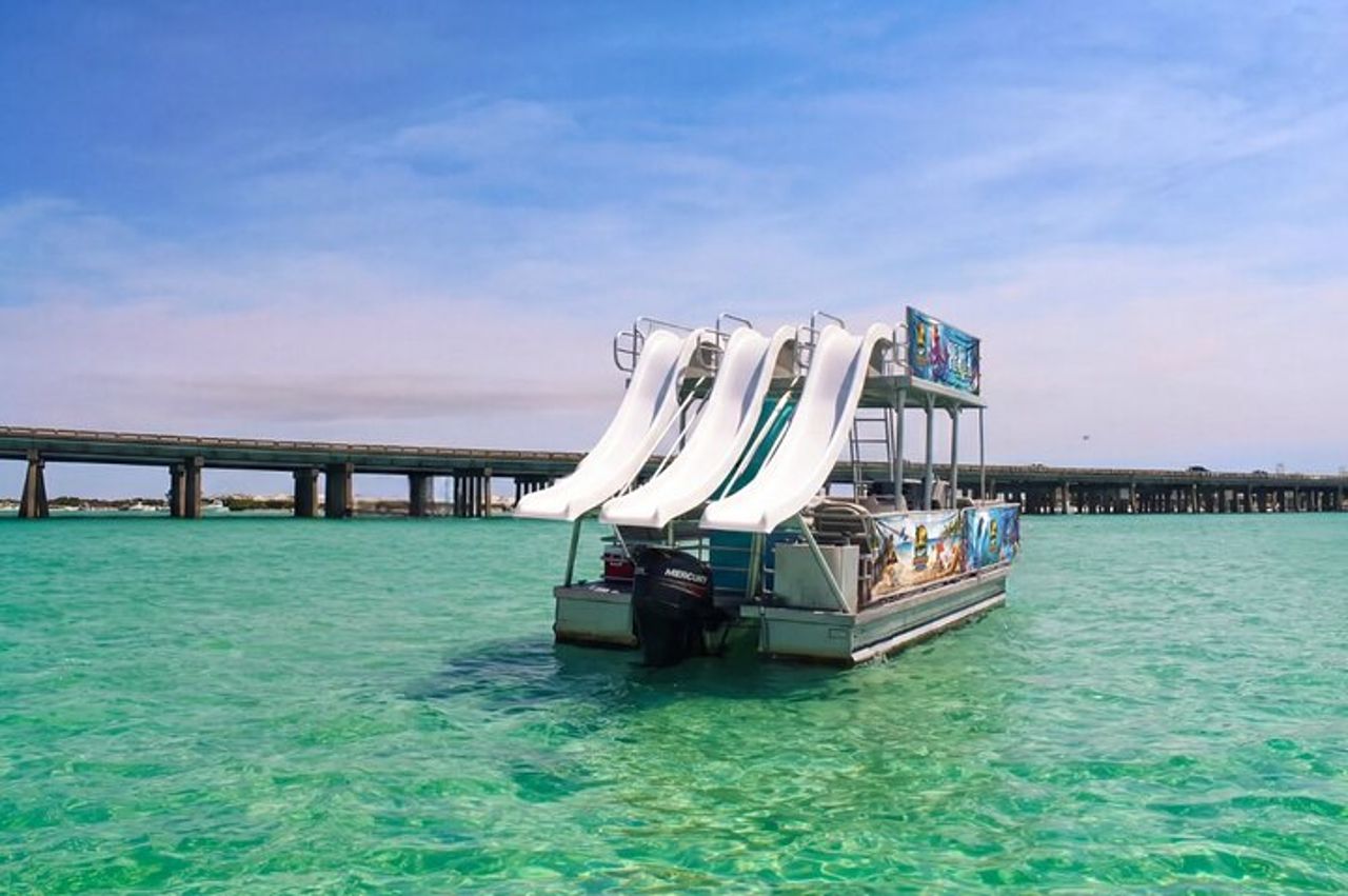 Tre Slide Crab Island Party con Paddleboard Lily Pad Cooler — 8
