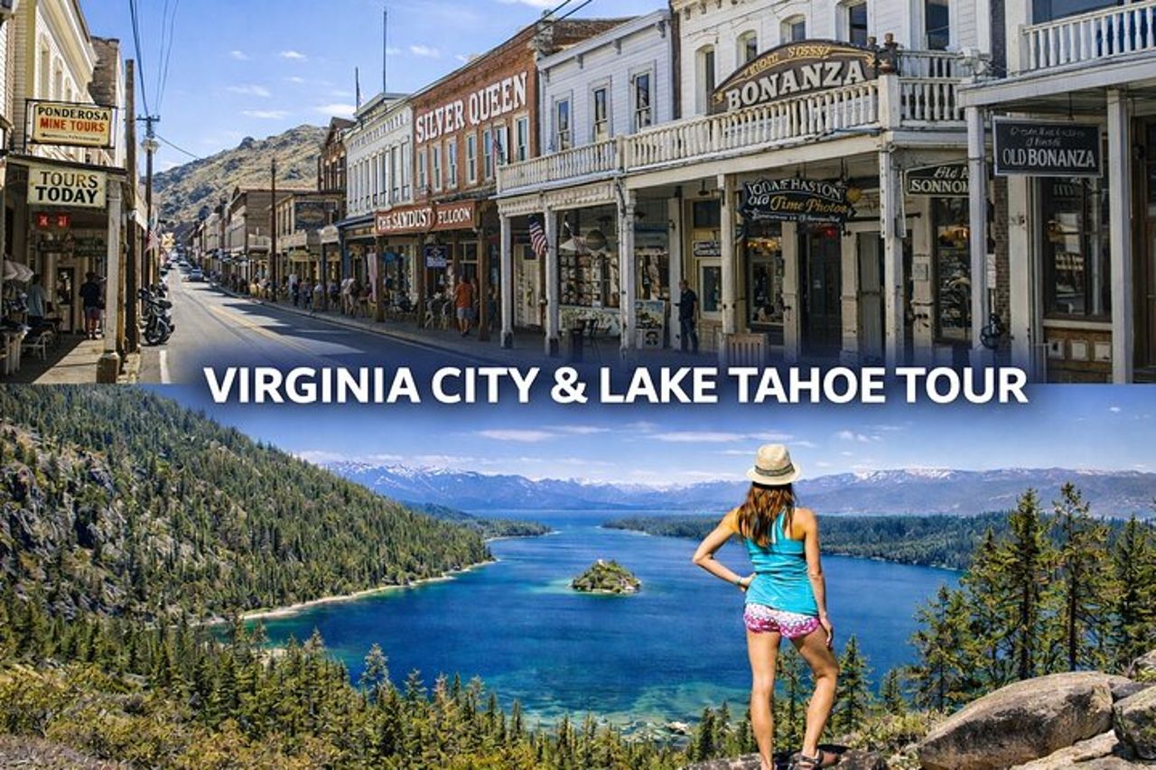 Tour di un'intera giornata per piccoli gruppi a Virginia City e Lake Tahoe da Reno