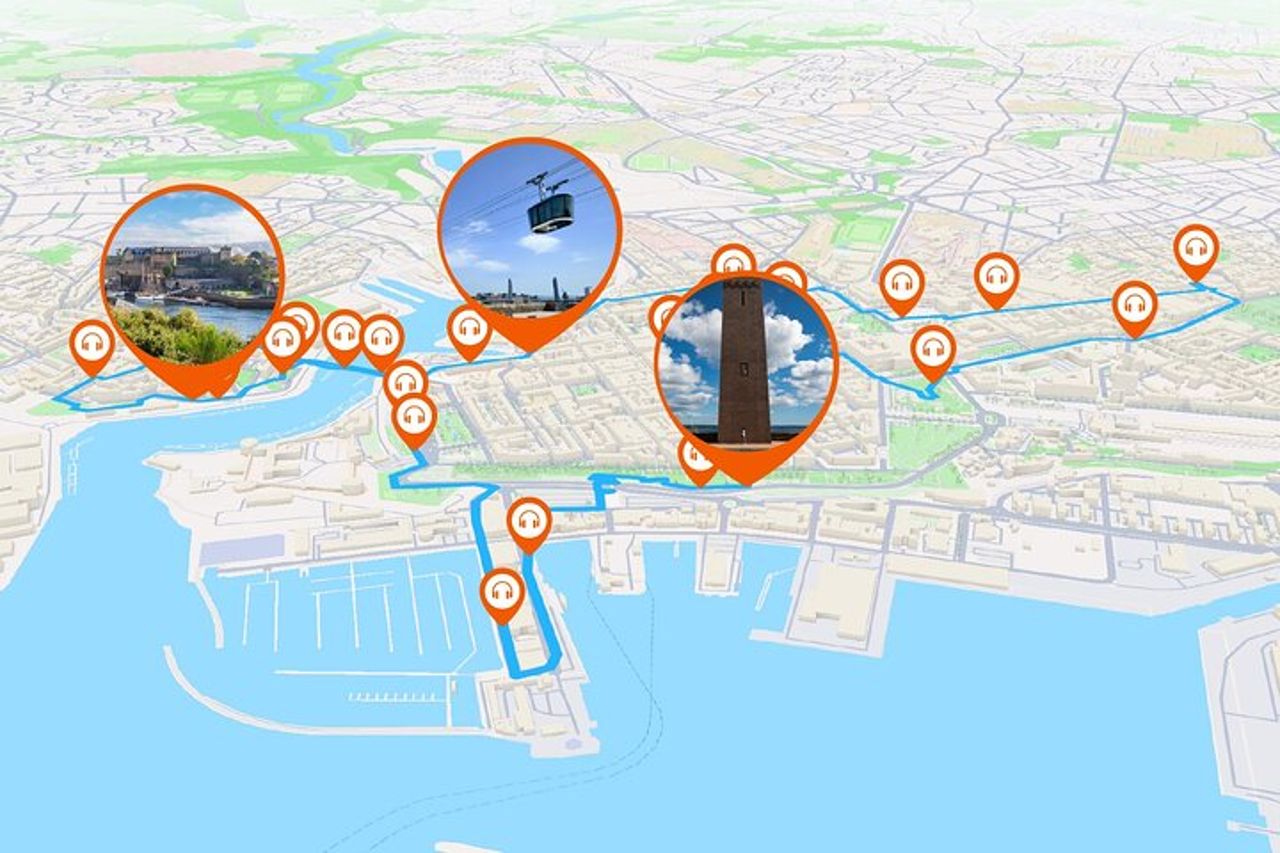 Brest: visita guidata a piedi di 3 ore e mezza con 27 commenti audio — 2