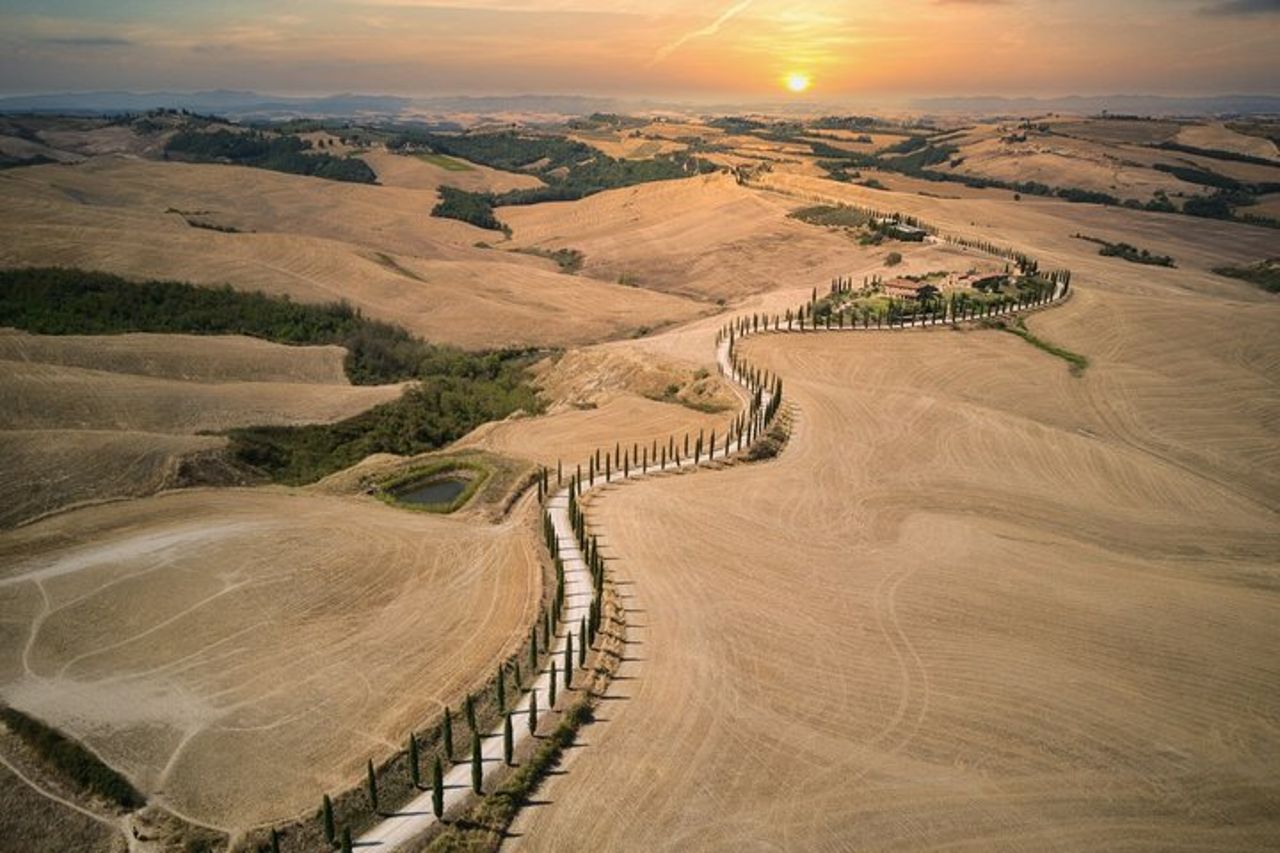Escursione a terra in Toscana da Civitavecchia : città collinari