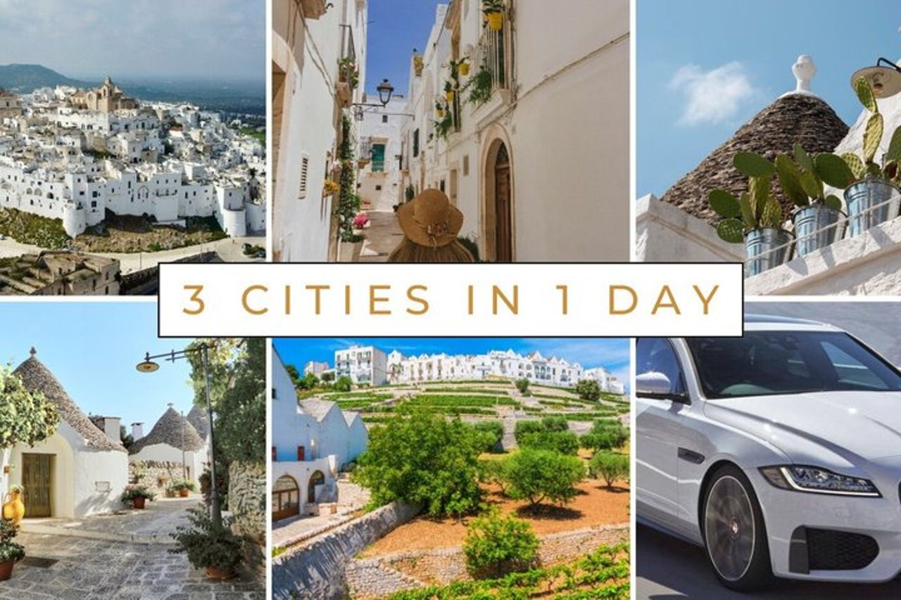 Alberobello, Locorotondo & Ostuni: tour privato di un'intera giornata