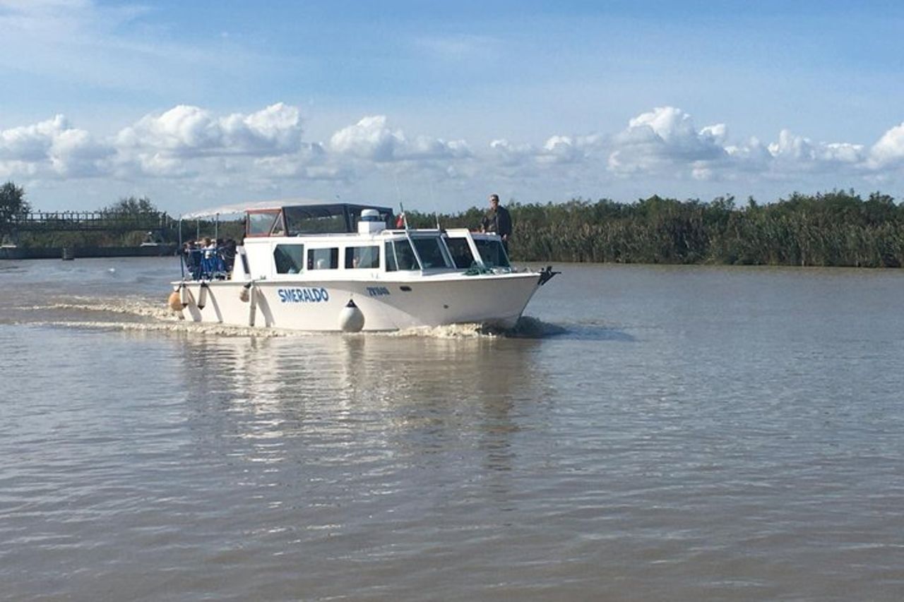 Esplora l'Isola dell'Amore e la fauna selvatica in un tour in barca del Delta del Po