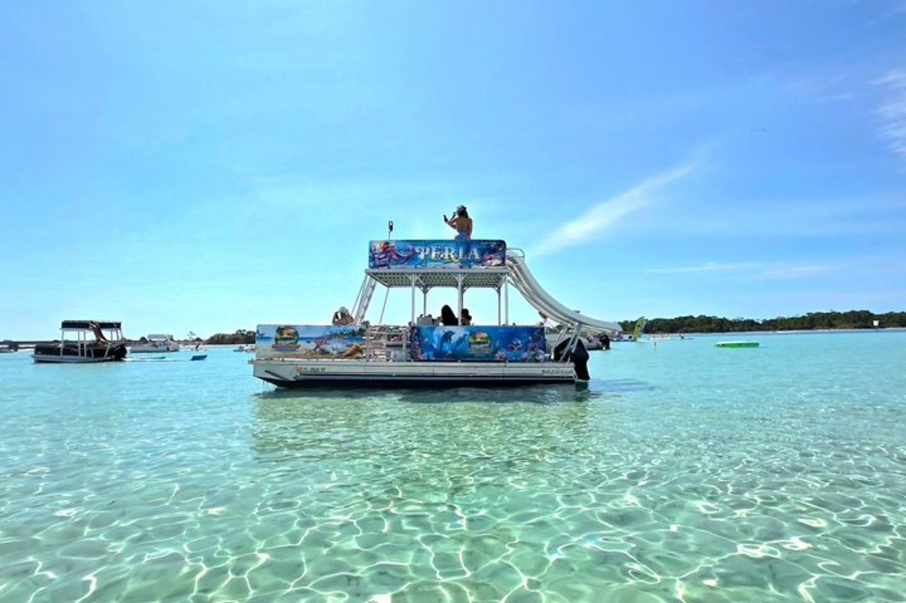 Tre Slide Crab Island Party con Paddleboard Lily Pad Cooler