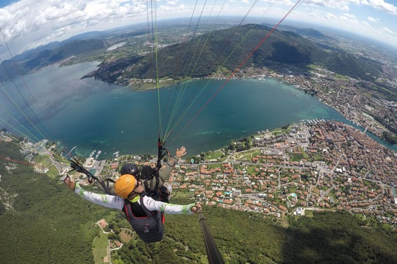 Parapendio tandem lago d'Iseo Lombardia — 7