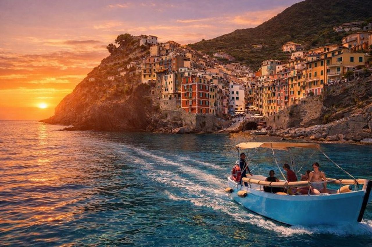 2-Ore Tour in Barca al tramonto alle Cinque Terre con Pesto tasting e focaccia — 4